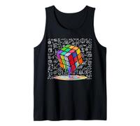 Melting Cube Speed Cubing Tee Vintage Puzzle Youth Math Boys Tank Top