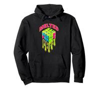 Melting Cube Speed Cubing Vintage Puzzle Youth Math Pullover Hoodie