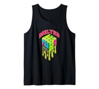 Melting Cube Speed Cubing Vintage Puzzle Youth Math Tank Top