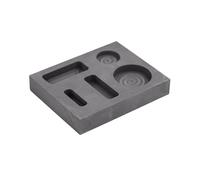 Melting Furnace Crucible Multi Holes Crucible Mould, Graphite Melting Refining Ingot, Rectangular Mold for Casting Gold Silver Metal(5.7X7.2X1.2cm)