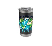Melting Planet: Time to Cool Down Global Warming Stainless Steel Insulated Tumbler