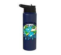Melting Planet: Time to Cool Down Global Warming Stainless Steel Insulated Water Bottle
