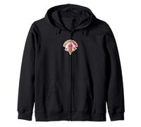 Melting Point Smirking Ice Cream Chill Summer Heat Zip Hoodie