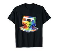 Melting Rainbow Cassette Retro Mixtape T-Shirt