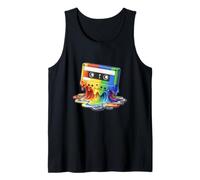 Melting Rainbow Cassette Retro Mixtape Tank Top