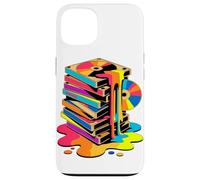 Melting VHS Stack Color CD Retro Media Nostalgia Analog Case for iPhone 13