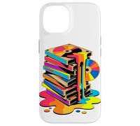 Melting VHS Stack Color CD Retro Media Nostalgia Analog Case for iPhone 14