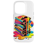 Melting VHS Stack Color CD Retro Media Nostalgia Analog Case for iPhone 14 Pro