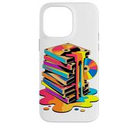 Melting VHS Stack Color CD Retro Media Nostalgia Analog Case for iPhone 14 Pro Max