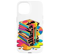 Melting VHS Stack Color CD Retro Media Nostalgia Analog Case for iPhone 15