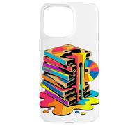 Melting VHS Stack Color CD Retro Media Nostalgia Analog Case for iPhone 15 Pro Max