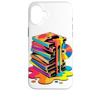 Melting VHS Stack Color CD Retro Media Nostalgia Analog Case for iPhone 16 Plus