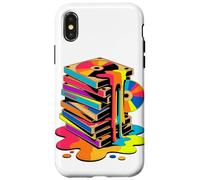 Melting VHS Stack Color CD Retro Media Nostalgia Analog Case for iPhone X/XS
