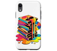 Melting VHS Stack Color CD Retro Media Nostalgia Analog Case for iPhone XR