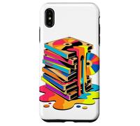 Melting VHS Stack Color CD Retro Media Nostalgia Analog Case for iPhone XS Max