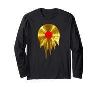 Melting Vinyl Record Music Album Musician LP Long Sleeve T-Shirt