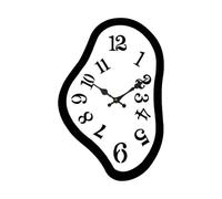 Melting Wall Clock,Surrealistic Design Hanging Clock Quiet, 9.84x6.38 Inches,No Ticking for Home Kitchen Office Desk Shelf Table