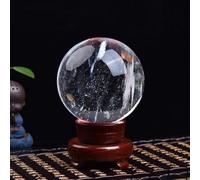 Melting White Crystal Ball Ornaments Home Office Housewarming,6cm-White