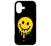 Melting Yellow Smile Face Melted Dripping Happy Face Kids Case for iPhone 17