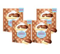 Melts Double Chocolate Brownie Bag 86g - Bubbly Brownie Flavour Milk Chocolate (4 x Bags (Half Box))