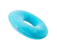 Meltset Round Donut Seat Cushion Ring Memory Foam Pillow Pain Relief for Haemorrhoids/Bed Sores Ulcers/Prostate/Coccyx/Back/Pregnancy Sciatica for Office Chair Car Seat Pad(Blue)