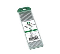 MELTSTAR WP20 Green Pure Tungsten TIG Tungsten Electrode Electrode Diameter 2.4 x 175 mm Pack of 11 Radiation-Free Professional Electrode for TIG Welding, Polishing and Grinding