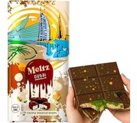 Meltz Premium Dubai Chocolate Bar Coconut Pistachio 192g - Kunafa Luxurious UEA Middle Eastern Delight Milk Chocolate Coconut Pistachio KnaFeh - Perfect Dubai Sweets Treat Dairy Gift