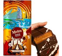 Meltz Premium Dubai Chocolate Bar Lotus 192g - Kunafa Luxurious UEA Middle Eastern Delight Milk Chocolate Lotus KnaFeh - Perfect Dubai Sweets Treat Dairy Gift
