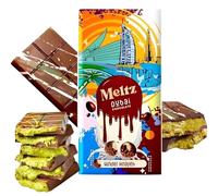 Meltz Premium Dubai Chocolate Bars - Kinder Kunafa Fusion |Luxurious UAE Milk Chocolate Treat | Middle Eastern Delight|Rich Knafeh Sweet (pack of 1, Kinder Kunafa)