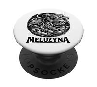 Meluzyna Slavic Wind Spirit Moon Legend Design PopSockets Adhesive PopGrip