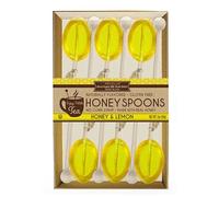 Melville Candy Lemon Honey Tea Spoons Stirrers, Made With Real Honey Gift Box, Pack of 6