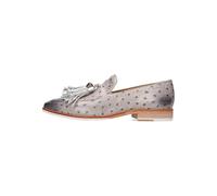Melvin & Hamilton Women's Emma 11 Vegas Ostrich Pepper Loafer Flat, Gray, 9 UK