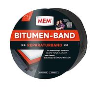 MEM Bitumen Tape Self Adhesive Sealing Tape UV Resistant Protective Film 1.5mm Thickness 7.5cm x 10m Black