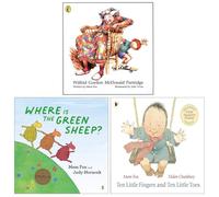 Mem Fox Collection 3 Books Set (Wilfrid Gordon Mcdonald Partridge, Where is the Green Sheep? & Ten Little Fingers and Ten Little Toes)