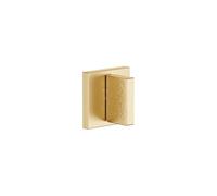Valve Dornbracht MEM hammered design, right closure 60x60mm Brushed Brass 36604782-28