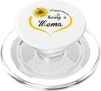 Mema Design: Happiness Is Being A Mema PopSockets PopGrip for MagSafe