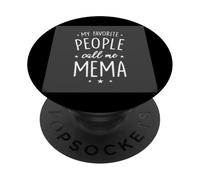 Mema Gift: My Favorite People Call Me Mema PopSockets Adhesive PopGrip