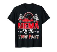 Mema of The Two Fast 2nd Birthday Boy Racing Car Family T-Shirt