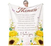 Memaw Gifts, Gifts for Memaw, Memaw Gifts from Grandkids, Best Memaw Ever Gifts, Memaw Retirement Birthday Gifts, Memaw Gifts from Grandchildren, Meemaw Gifts for Grandma Throw Blanket 60"x50"