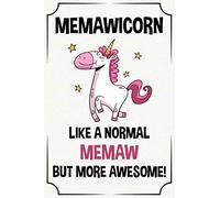 memawicorn like a normal memaw but more awesome funny cute cool unicorn birthday christmas notebook journal gag gift for memaw: happy mothers day ... kids grandson granddaughter grandkids