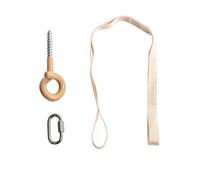 Membantu Ceiling Suspension Kit 2.0 - Adjustable Hanging Strap & Hook for Baby Cradles & Hammocks | Heavy-Duty 25kg Capacity | Natural Colour | Easy Installation