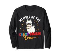 Member of Crazy Cousin Crew Funny Llama Cousin Squad Lover Long Sleeve T-Shirt