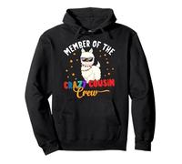 Member Of Crazy Cousin Crew Funny Llama Cousin Squad Lover Pullover Hoodie