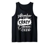 Member of The Crazy Cousin Crew Cute Cousin Squad Birthday Tank Top