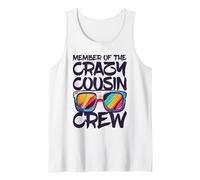 Member of The Crazy Cousin Crew Shirt Adults Kids Boy Girl Tank Top
