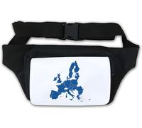 Member States of The European Union Map Waist Bag Fanny Pack White