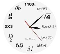 Member's Day Gifts For Women Science Democracy Math Wall Clock Algebra Engineering Numbers Math Equation Modern Clock Math Nerd Graduation Gift Gifts For Men