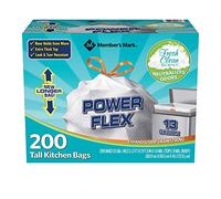 Member's Mark Power Flex Tall Kitchen Drawstring Trash Bags (13 gal., 200 ct.)