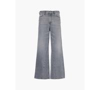 Members of the Rage Mens Grey Rager Brand-patch Wide-leg Mid-rise Denim Jeans 36
