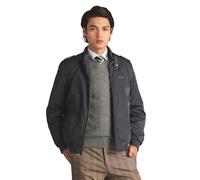 Members Only Heavy Quilted Original Iconic Racer, Cold Weather Jacket for Men |Slim Fit|, Charcoal, S